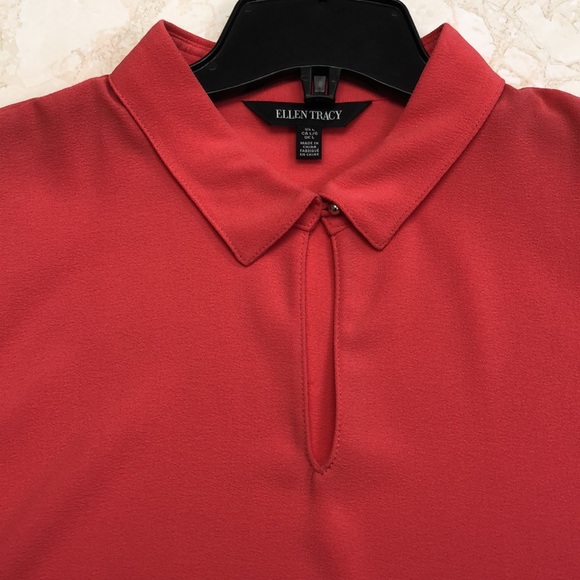 Peach coloured crepe blouse - Picture 2 of 6